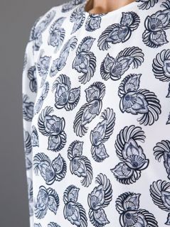 Stella Mccartney Grey Floral Print Dress