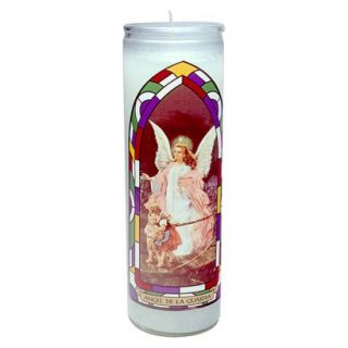 Guardian Angel Unscented Jar Candle 8x2.25x2.25