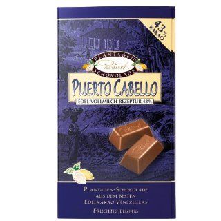 Rausch Puerto Cabello Edel Vollmilch Schokolade, 250 g Tafel, Kakao 43 % , 1er Pack (1 x 250 g) Lebensmittel & Getrnke