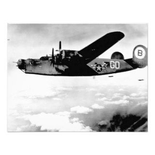 B 24 Liberator Heavy Bombers USAAF Personalized Invitations