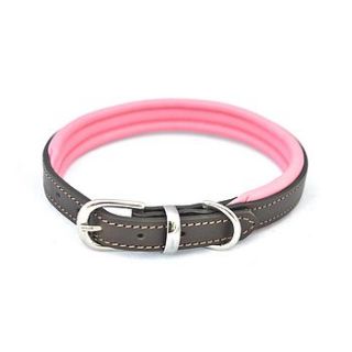 colours leather collar by dogs & horses