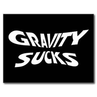 Gravity Sucks Postcard