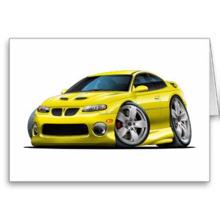 2004 06 GTO Yellow Car Cards