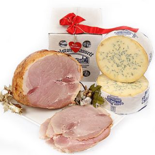 ham and stilton christmas gift set by wychwood deli