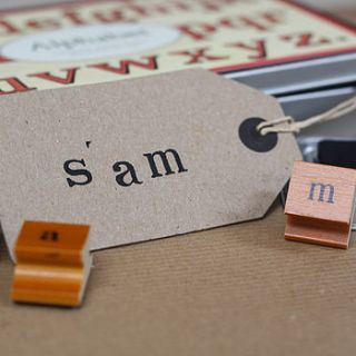 rubber alphabet stamps and ink pad lower case by the wedding of my dreams