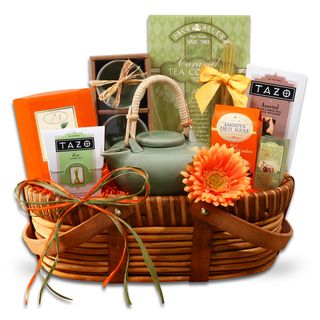 Alder Creek 'A Time for Tazo Tea' Gift Basket Alder Creek Gift Baskets Gourmet Food Baskets