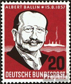 BRD (BR.Deutschland) 266 (kompl.Ausgabe) postfrisch 1957 Albert Ballin (Briefmarken fr Sammler) Bürobedarf & Schreibwaren