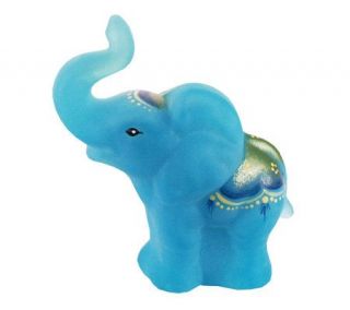 Fenton Art Glass Sky Blue Elephant —