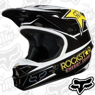 FOX V1 Rockstar MX Helm, Farbe schwarz, Gre S (55/56) Sport & Freizeit