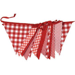 shades of red cotton bunting by the cotton bunting company