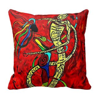 Double Sided Rumi and Tahireh Throw Pillow