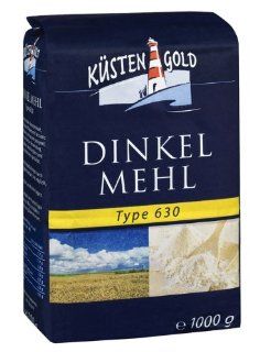 Kstengold Kstengold Dinkelmehl Typ 630, 10er Pack (10 x 1000 g Packung) Lebensmittel & Getrnke