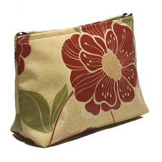 red floral print pvc bags by little black duck