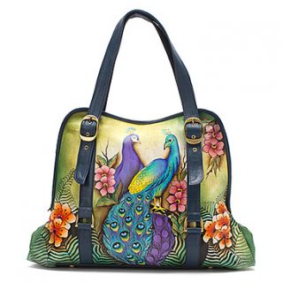 Anuschka Wide Entry Large Tote  Women's   Passionate Peacocks