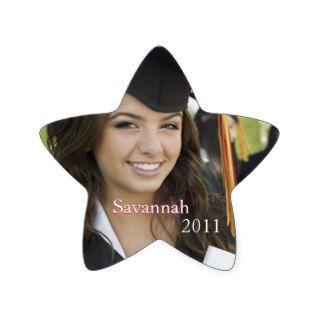 Pink Graduation or Sweet Sixteen Photo Stickers
