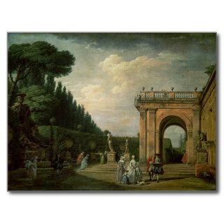 The Gardens of the Villa Ludovisi, Rome, 1749 Post Card