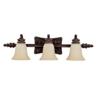 Capital Lighting 1393WB 252 Vanity with Mist Scavo Glass Shades, Weather Brown Finish   Vanity Lighting Fixtures  