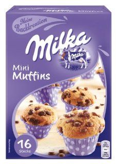 Milka Mini Muffins, Backmischung, Schokolade, 270 g, 3er Pack (3 x 270 g) Lebensmittel & Getrnke