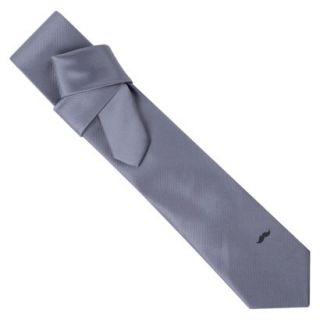 City of London Mens Tie   Grey with Mustache