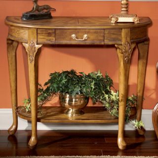 butler vintage oak console table