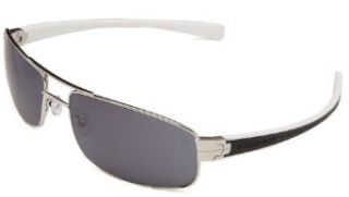 Tag Heuer LRS 254 206 Rectangular Sunglasses,Black & White,61 mm Clothing