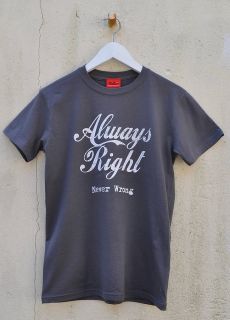 'always right never wrong' t shirt by mary fellows