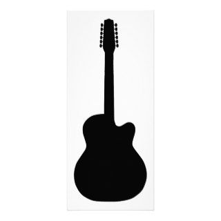 electric guitar silhouette invite