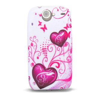 HTC Google Nexus One Crystal Silicone Image Skin Case "Purple Love" Design Cell Phones & Accessories