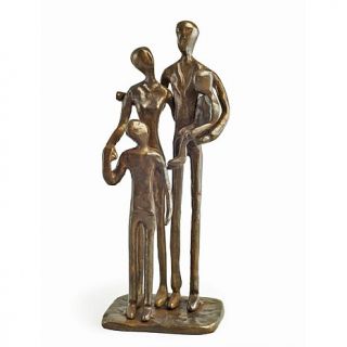 Family of Four Cast Bronze Sculpture