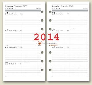 Rido ide Kalendarium 2014 1Wo.2Seiten handelsblich A6 Timeplaner Kalender 2014 9, 3x17, 2cm Küche & Haushalt