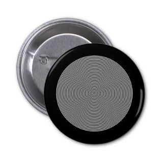 out_Clipart_Free optical illusions circles Pinback Buttons
