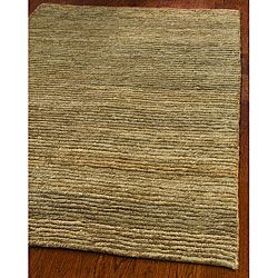 Hand knotted All natural Hayfield Beige Hemp Rug (9 X 12)