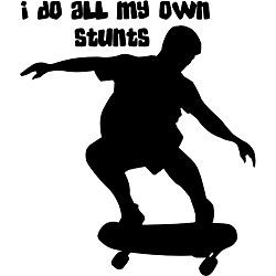 I Do All My Own Stunts Vinyl Wall Art Quote