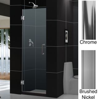 Dreamline Unidoor 29x72 inch Frameless Hinged Shower Door