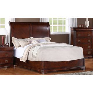 Kensworth Cherry Finish Sleigh Bed