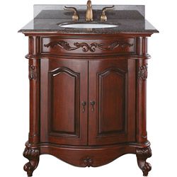 Avanity Provence 30 inch Single Vanity In Antique Cherry Finish With Sink And Top