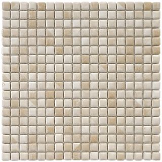 Somertile 12x12 in Samoan 9/16 in Perla Bone Porcelain Mosaic Tile (pack Of 10)