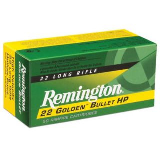 Remington Golden Bullet Rimfire Ammo .22 LR 40 Gr. HP 764167