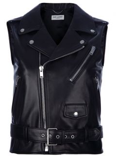 Saint Laurent Sleeveless Biker Jacket