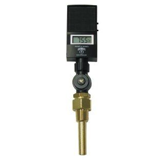 Winters TSD Series Industrial 9IT Digital Thermometer, Solar Powered Display, 3/4" NPT Connection, Brass Thermowell, 6" Stem,  45 to 260 Degrees C,  50 to 320 Degrees F, Accuracy of + or   1% of Reading Science Lab Digital Thermometers Industri