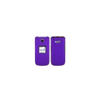 Samsung Chrono SCH R260 Purple Rubberized Texture Cell Phone Snap on Cover Faceplate / Executive Protector Case Cell Phones & Accessories