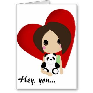 Cutie Kali Valentine Greeting Card