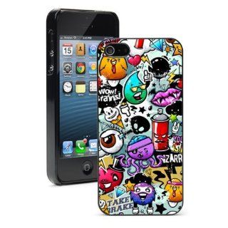 Apple iPhone 4 4S 4G Black 4B438 Hard Back Case Cover Color Cartoon Character Graffiti Background Cell Phones & Accessories