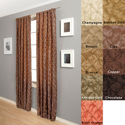 Zanzibar Rod pocket 120 inch Polyester/nylon Curtain Panel