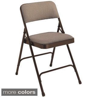 Nps Fabric Upholstered Premium Folding Chairs (pack Of 4)