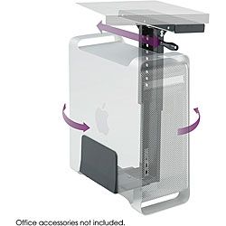 Safco Swivel mount Under Desk Cpu Holder