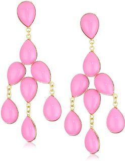 Yochi Pink Chandelier Earrings Drop Earrings Jewelry