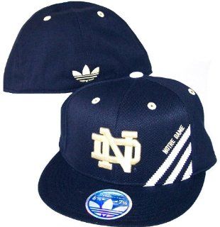 Notre Dame Fighting Irish Adidas Size Large / X Large Flex Fit Hat Cap Fits 7 1/4 through 7 5/8  Sports Fan Polo Shirts  Sports & Outdoors
