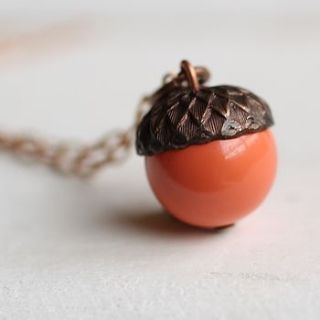 acorn necklace by silk purse, sow's ear