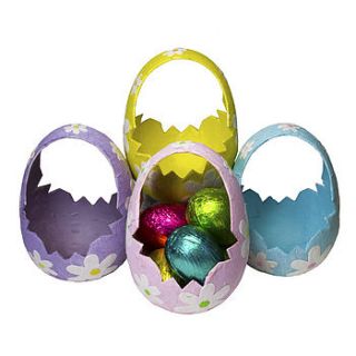 daisy easter egg basket by the contemporary home